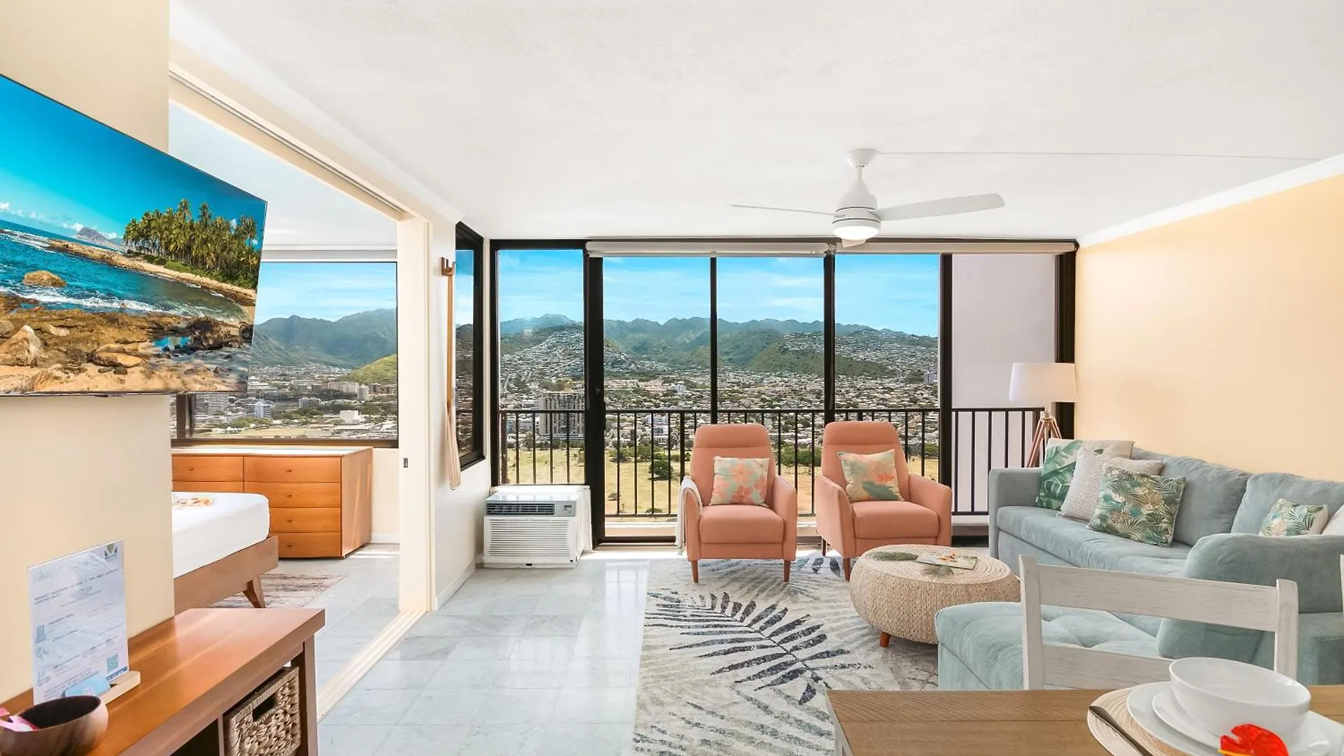 Stylish 1Br Condo With Mountain View & Free Parking! 호놀룰루 0*,